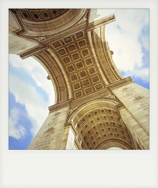 Rychlé Foto oblouk triumfální z vnitřní, v Paříži. Royalty Free Stock Obrázky