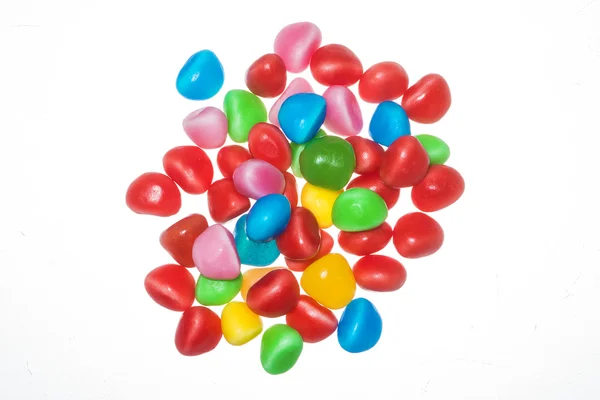 Group of jelly beans on white background — Stock Photo, Image