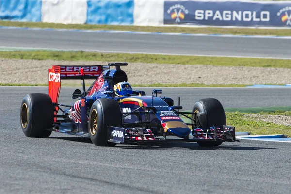 Formuła 1 2015: Carlos Sainz Jr — Zdjęcie stockowe