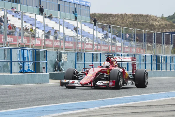 Formula 1: Sebastian Vettel, Ferrari — Stok fotoğraf