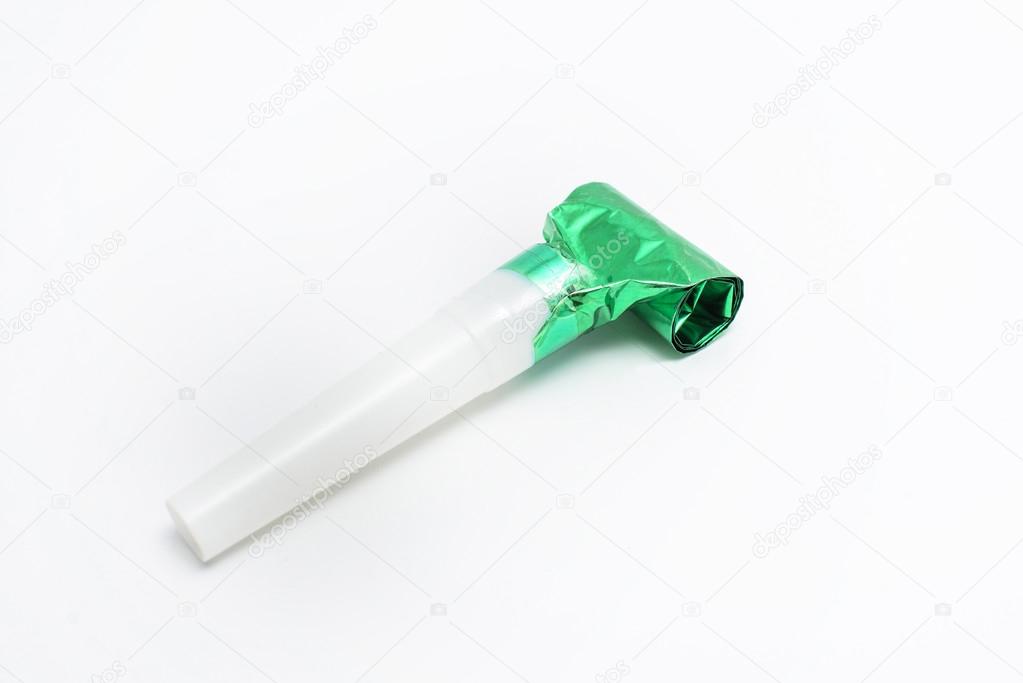 Party blower on white background