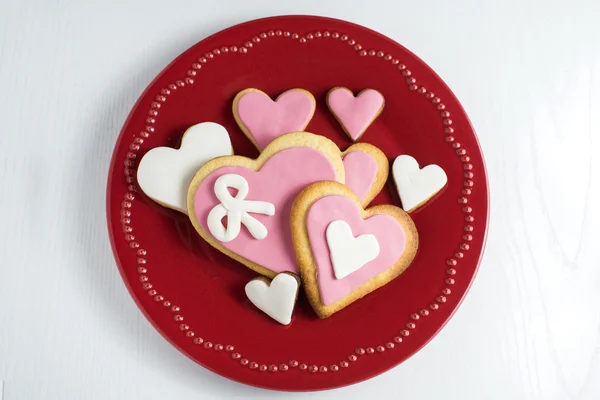 Galletas en forma de corazón —  Fotos de Stock