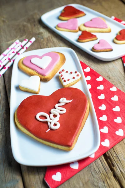 Heart shaped cookies — Stock Photo, Image