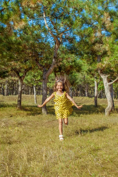 Rejoicing happy little girl — Stock Photo, Image