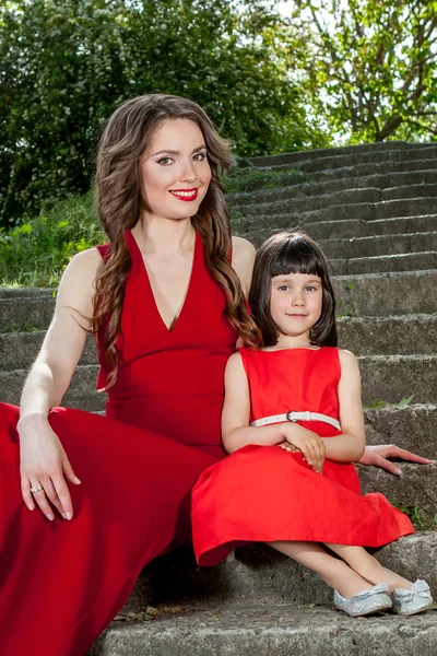 Happy family. Mother with daughter. — Stock Photo, Image