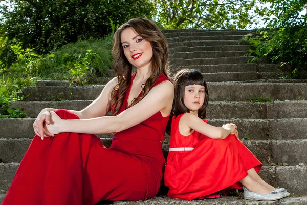 Happy family. Mother with daughter. — Stock Photo, Image