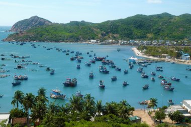 Vietnam beach, Vinh Hy defne, Vietnam seyahat 