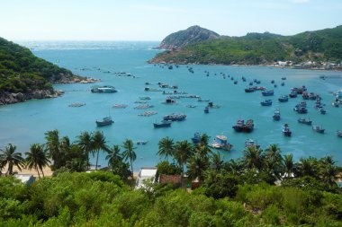 Vietnam beach, Vinh Hy defne, Vietnam seyahat 