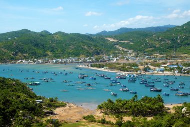 Vietnam beach, Vinh Hy defne, Vietnam seyahat 