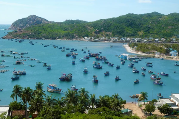 Vietnam beach, Vinh Hy defne, Vietnam seyahat — Stok fotoğraf