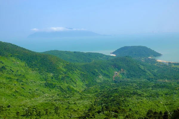 Paysage, plage, Vietnam, bord de mer, éco, vert — Photo