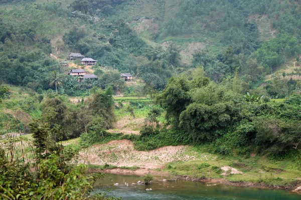 胡志明小径，森林，高山地形 — 图库照片