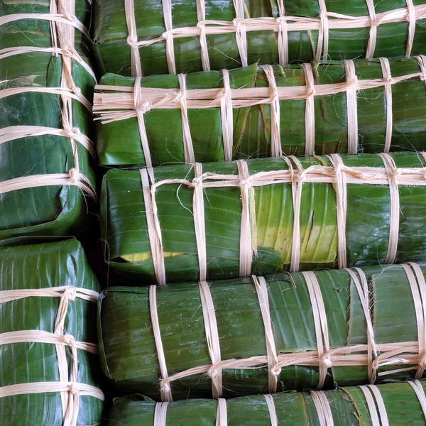 Vietnami étel, a hagyományos ételeket, a vietnami banh tet — Stock Fotó
