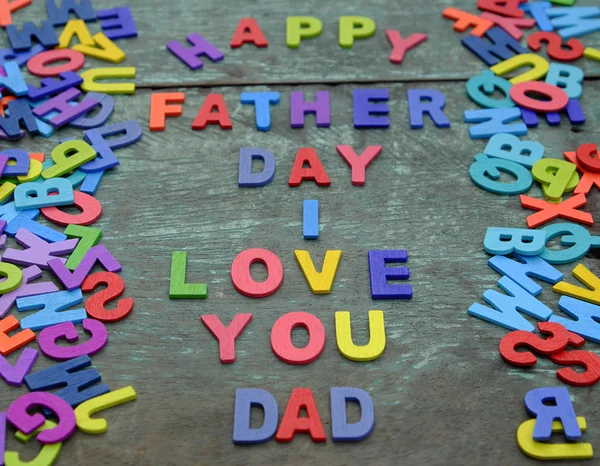 Láska, tvůj táta, šťastný otec den — Stock fotografie