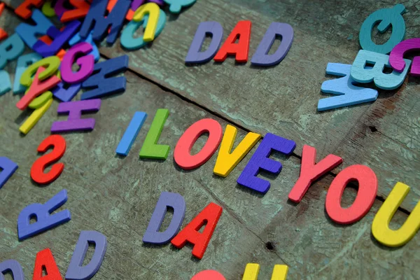 Ti amo papà, felice giorno del papà — Foto Stock