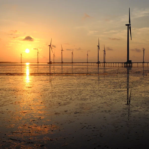 Energía limpia, central eólica — Foto de Stock