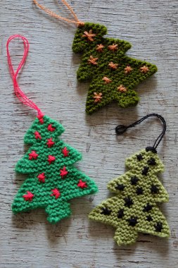 Örme xmas ağacı, Noel ağaçları