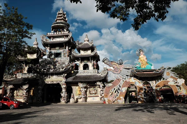 Linh Phuoc pagode, Da Lat viagem — Fotografia de Stock