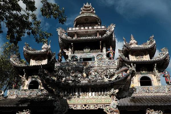 Linh Phuoc pagoda, Da Lat podróży — Zdjęcie stockowe