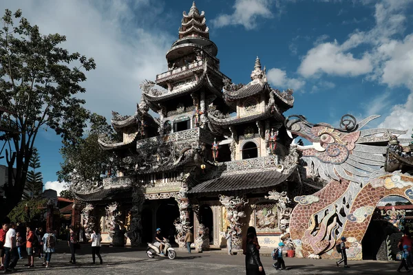 Linh Phuoc pagoda, Da Lat travel — Stock Photo, Image