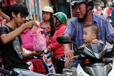 Vietnamca fener sokak Sonbahar Festivali