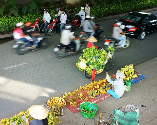 Vendedor ambulante de plátano — Foto de Stock