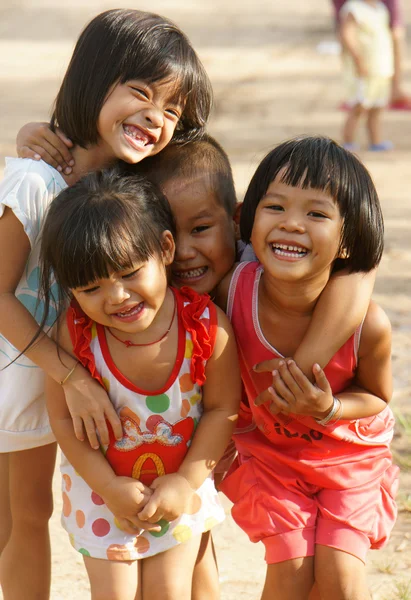 Pretty, lovely face, Asian children — Stock Photo, Image