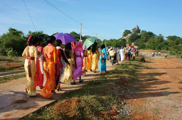 Amazing panoramic,Kate festival, Cham traditional culture — Stock Photo, Image