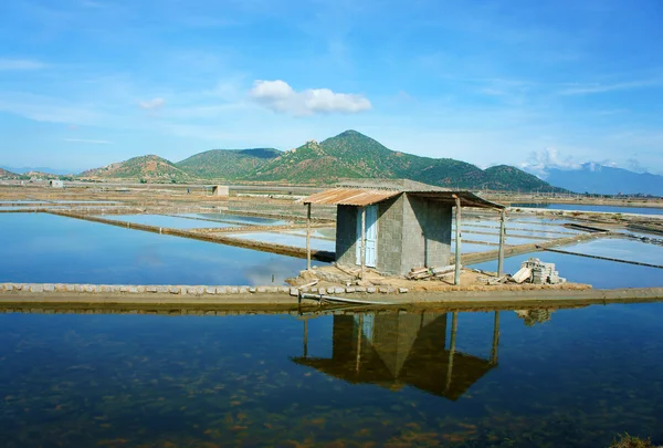 Beautiful landscape, saline filed, Vietnamese countryside — Stock Photo, Image