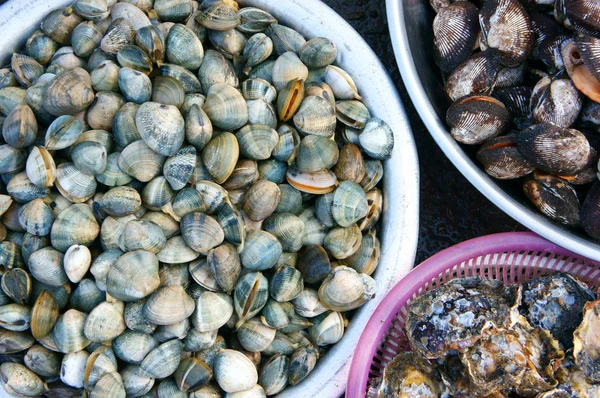 Taze deniz ürünleri, Vietnam Balık pazarı, beslenme gıda — Stok fotoğraf