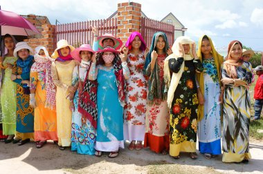 Vietnam kadın, gelenek elbise, Kate karnaval