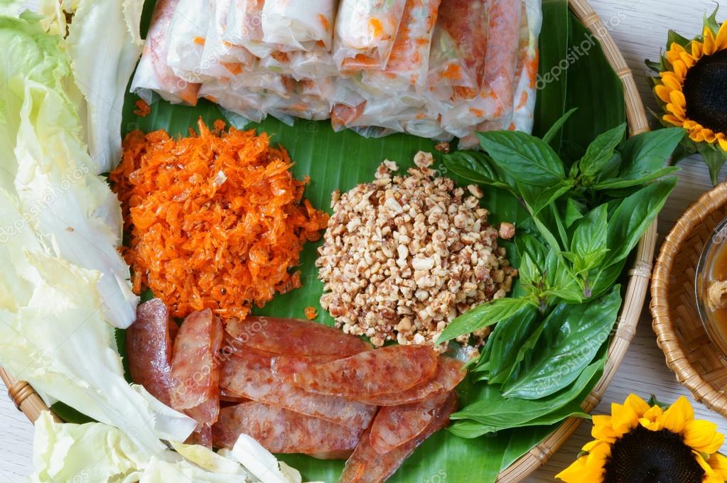 Vietnamese food, bo bia — Stock Photo © xuanhuongho 59944649