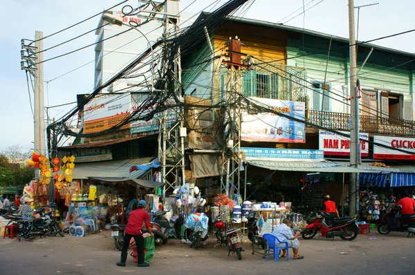 Negozio di prodotti chimici, mercato Kim Bien — Foto Stock