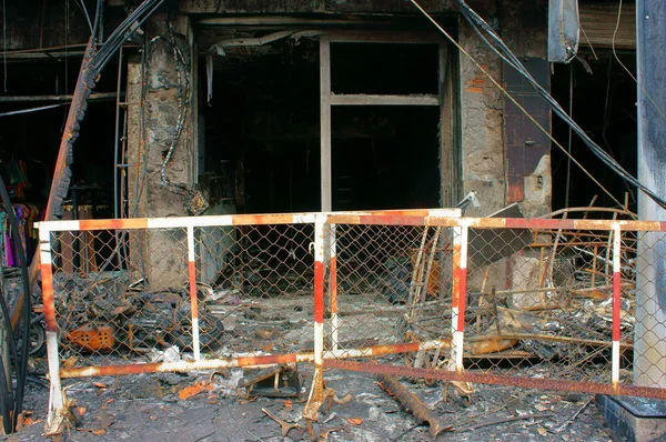 Horror fire, residence Ho Chi Minh city — Stock Photo, Image