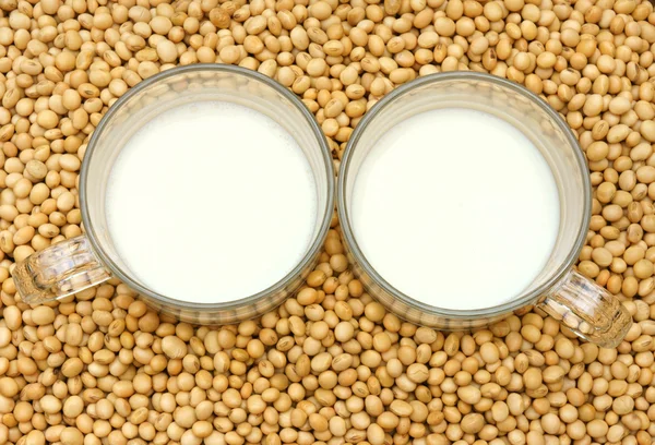 Soja, leite de soja, bebida nutricional — Fotografia de Stock