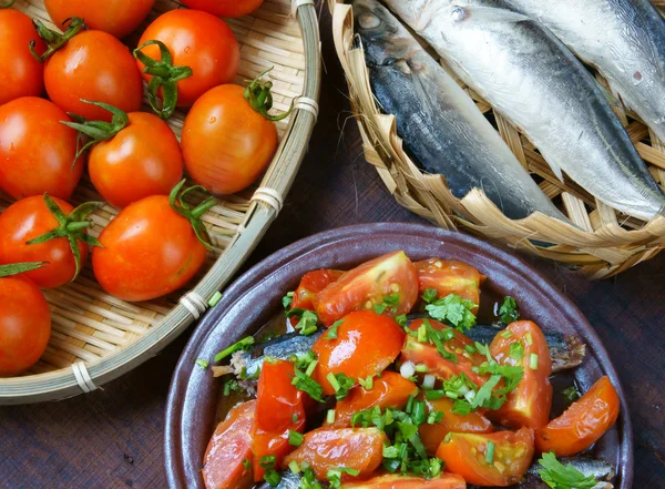 Comida vietnamita, peixe refogado — Fotografia de Stock