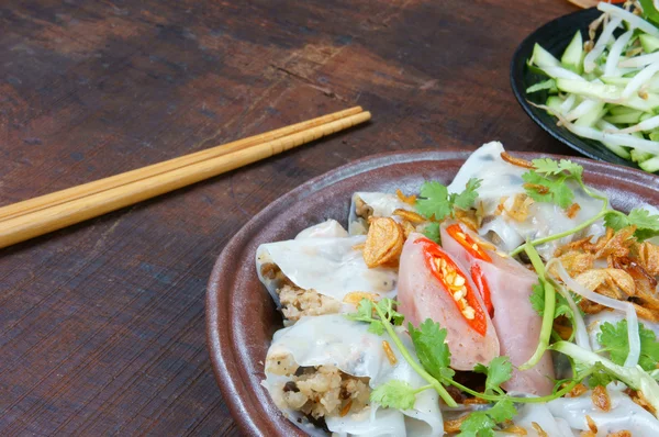 Vietnamesisches Essen, Reisnudelrolle — Stockfoto