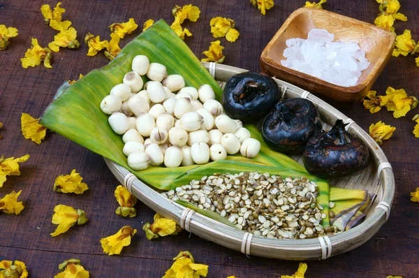 Comida vietnamita, gachas de semillas de loto dulce —  Fotos de Stock