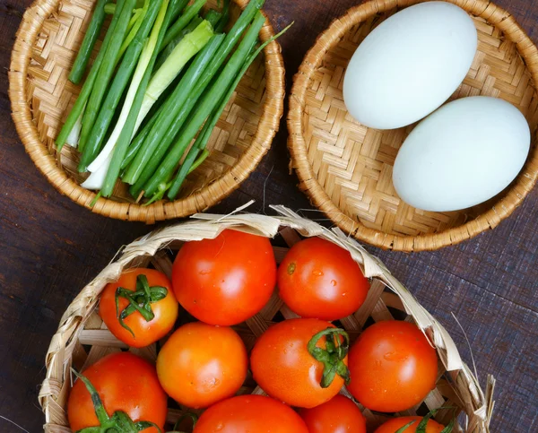 Vietnamese food, tomato saute egg — Stock Photo, Image