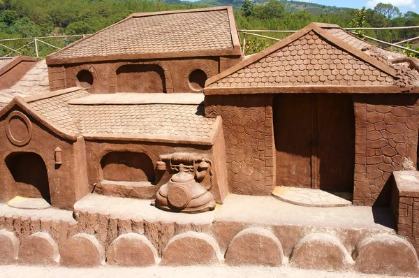 Dalat, Vietnam turism, skulptur tunnel — Stockfoto