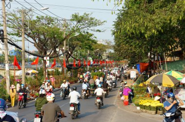 Bahar çiçek, Vietnam tet, Ho chi minh city