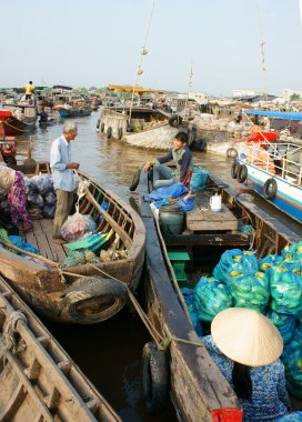 Cai Rang yüzen pazarı, Mekong Delta seyahat