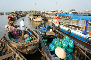 Cai Rang yüzen pazarı, Mekong Delta seyahat