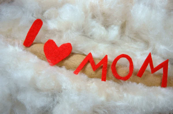 Feliz dia das mães, eu te amo mãe — Fotografia de Stock