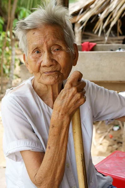 Asiático mulher velha, vietnamita sênior — Fotografia de Stock