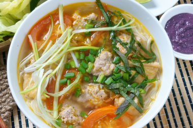 Vietnamese food, bun rieu, bunrieu,Vietnam eating