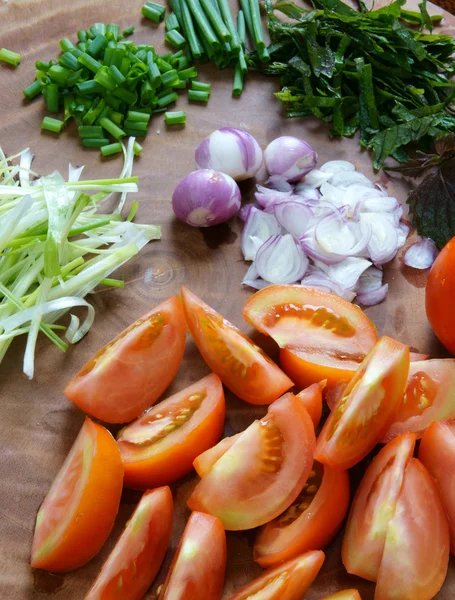 Cibo vietnamita, panino rieu, bunrieu, mangiare in Vietnam — Foto Stock