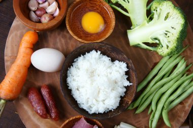Vietnamese food, fried rice, Asian eating