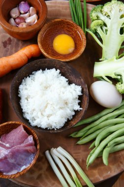 Vietnamese food, fried rice, Asian eating