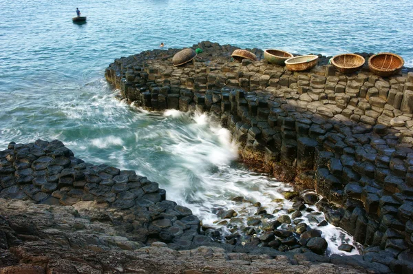 Ganh Da Dia, Viet Nam, rock, sea, travel, vietnam — ストック写真